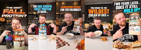 Lucas reviewing MuscleSport fall flavors