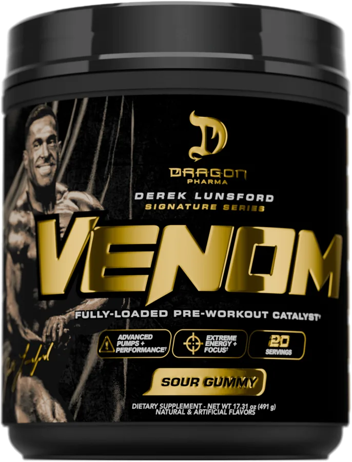 Dragon Pharma Venom, Derek Lunsford Signature Series pre-workout