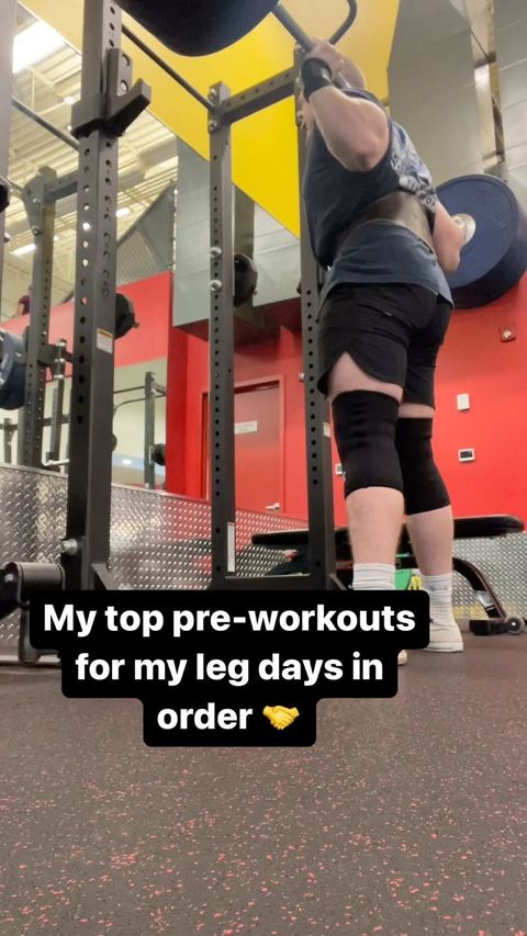 My top 3 pre-workouts for any leg day in order 🏋️‍♂️